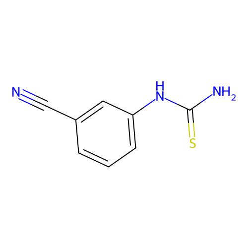 1-(3-Cyanophenyl)-2-thiourea structure