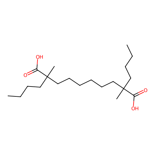 2,9-Dibutyl-2,9-dimethyldecanedioic acid structure