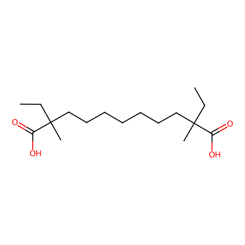 2,10-Diethyl-2,10-dimethylundecanedioic acid structure