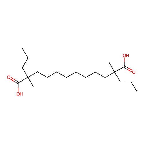 2,11-Dimethyl-2,11-dipropyldodecanedioic acid structure