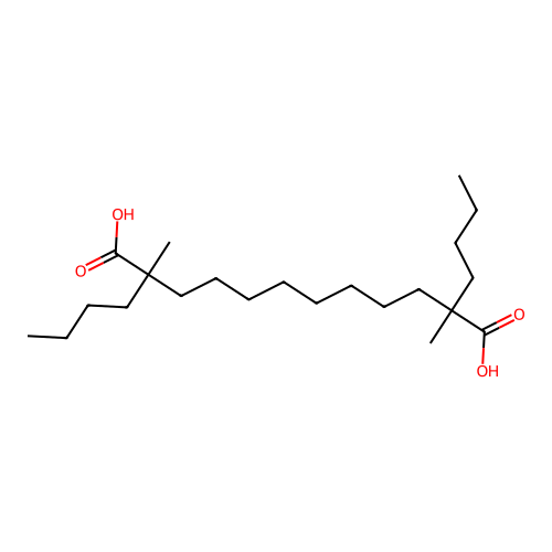 2,11-Dibutyl-2,11-dimethyldodecanedioic acid structure