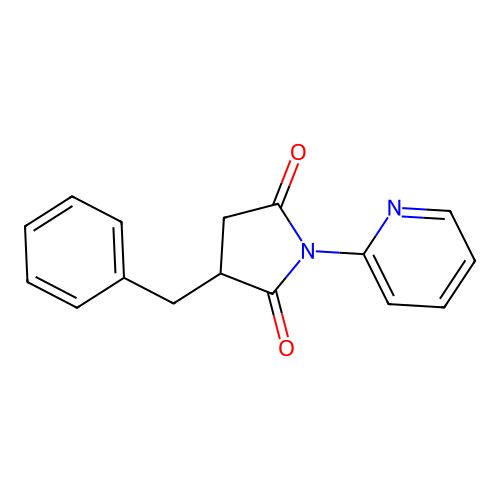 3-Benzyl-1-(pyridin-2-yl)pyrrolidine-2,5-dione structure
