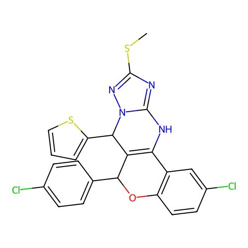 C23H16Cl2N4OS2 structure