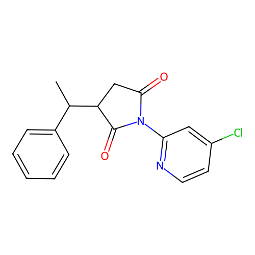 1-(4-Chloro-2-pyridinyl)-3-(1-phenylethyl)-2,5-pyrrolidinedione structure