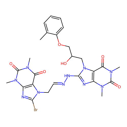 C26H29BrN10O6 structure
