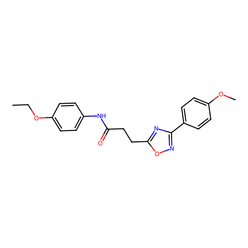 N-(4-ethoxyphenyl)-3-[3-(4-methoxyphenyl)-1,2,4-oxadiazol-5-yl]propanamide structure