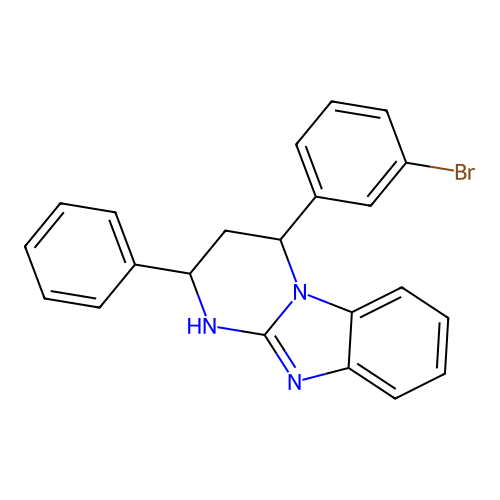 4-(3-Bromophenyl)-2-phenyl-1,2,3,4-tetrahydropyrimido[1,2-a]benzimidazole structure