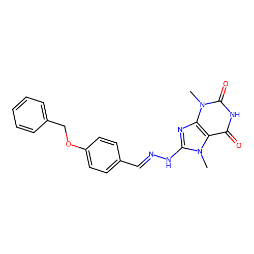 C21H20N6O3 structure