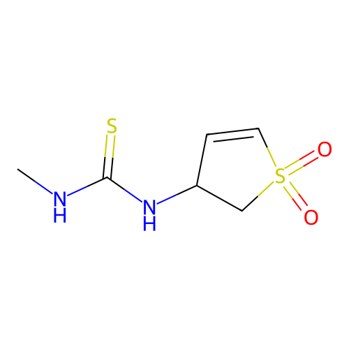 1-(1,1-Dioxo-2,3-dihydrothiophen-3-yl)-3-methylthiourea structure