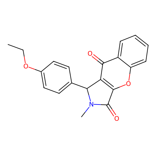 1-(4-Ethoxyphenyl)-2-methyl-1,2-dihydrochromeno[2,3-c]pyrrole-3,9-dione structure