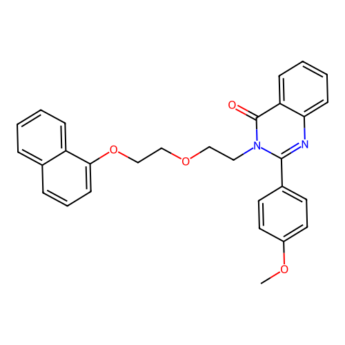 2-(4-methoxyphenyl)-3-[2-(2-naphthalen-1-yloxyethoxy)ethyl]quinazolin-4-one structure