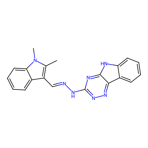 C20H17N7 structure