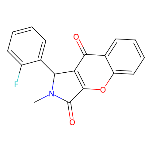1-(2-Fluorophenyl)-2-methyl-1,2-dihydrochromeno[2,3-c]pyrrole-3,9-dione structure