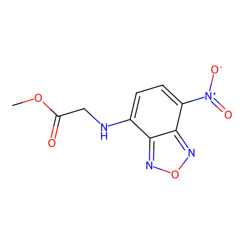 Methyl 2-[(7-nitro-2,1,3-benzoxadiazol-4-yl)amino]acetate structure