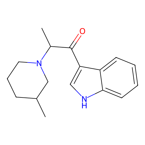 1-(1H-indol-3-yl)-2-(3-methylpiperidin-1-yl)propan-1-one structure