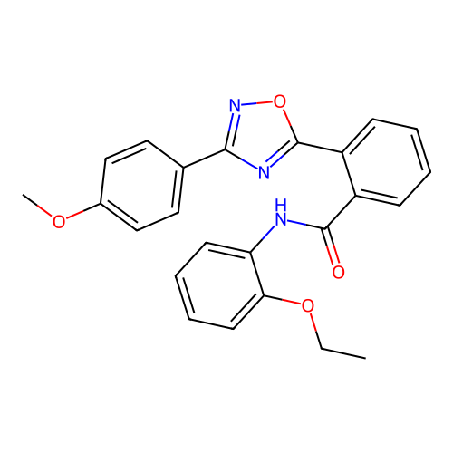 N-(2-ethoxyphenyl)-2-[3-(4-methoxyphenyl)-1,2,4-oxadiazol-5-yl]benzamide structure