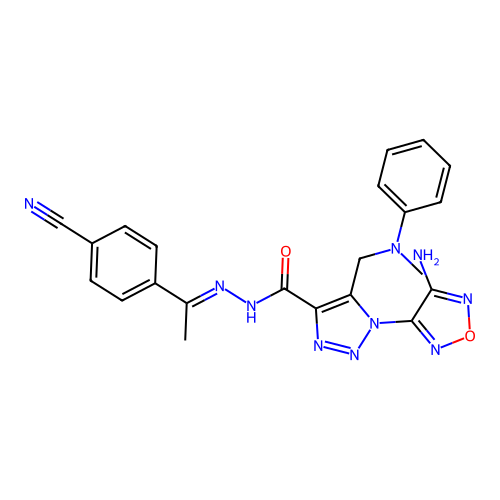 C22H20N10O2 structure
