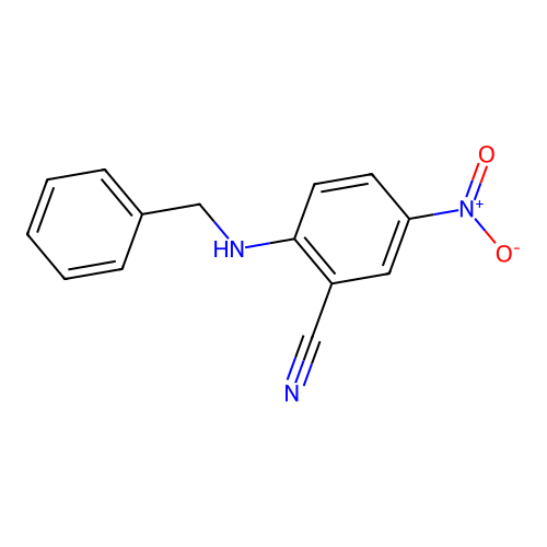 2-(Benzylamino)-5-nitrobenzonitrile structure