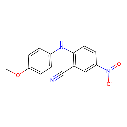 2-[(4-Methoxyphenyl)amino]-5-nitrobenzonitrile structure