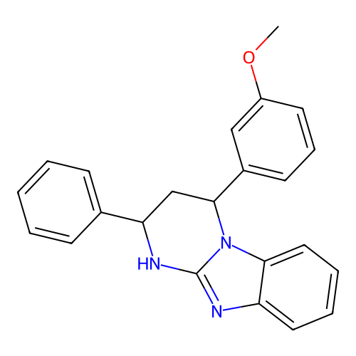 4-(3-Methoxyphenyl)-2-phenyl-1,2,3,4-tetrahydropyrimido[1,2-a]benzimidazole structure