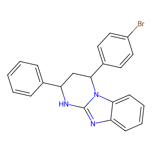 4-(4-Bromophenyl)-2-phenyl-1,2,3,4-tetrahydropyrimido[1,2-a]benzimidazole structure