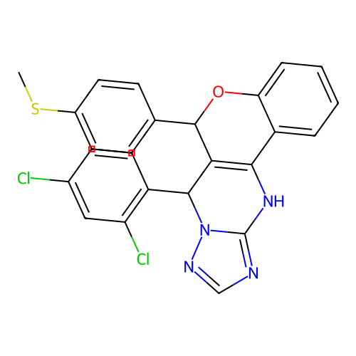 C25H18Cl2N4OS structure