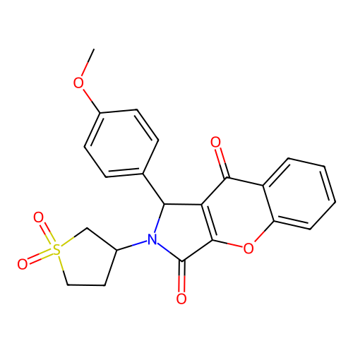 2-(1,1-dioxidotetrahydrothiophen-3-yl)-1-(4-methoxyphenyl)-1,2-dihydrochromeno[2,3-c]pyrrole-3,9-dione structure