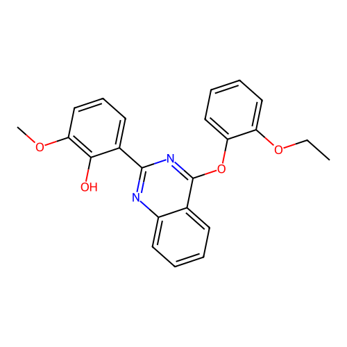 2-(4-(2-Ethoxyphenoxy)quinazolin-2-yl)-6-methoxyphenol structure