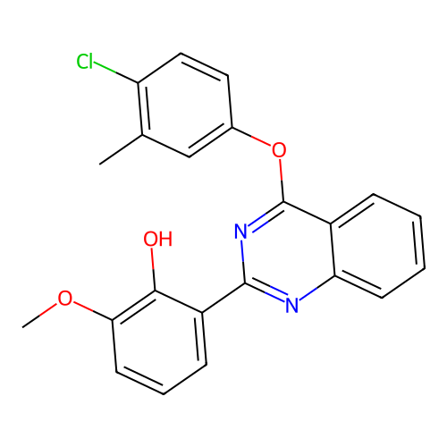 2-[4-(4-Chloro-3-methylphenoxy)quinazolin-2-yl]-6-methoxyphenol structure