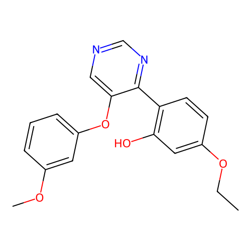5-Ethoxy-2-[5-(3-methoxyphenoxy)pyrimidin-4-yl]phenol structure