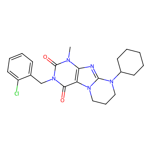 C22H26ClN5O2 structure
