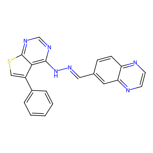 C21H14N6S structure