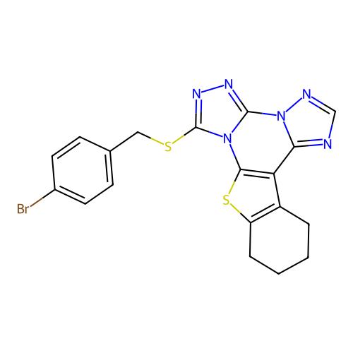 C19H15BrN6S2 structure