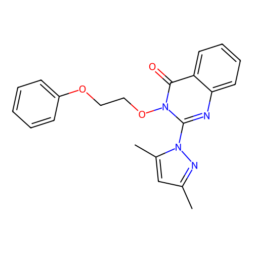 2-(3,5-Dimethylpyrazol-1-yl)-3-(2-phenoxyethoxy)quinazolin-4-one structure