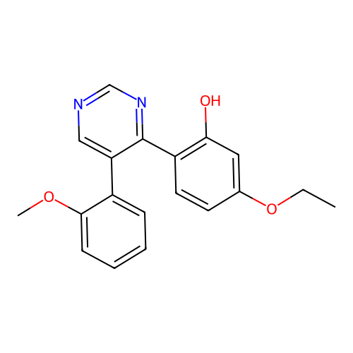 5-Ethoxy-2-[5-(2-methoxyphenyl)pyrimidin-4-yl]phenol structure