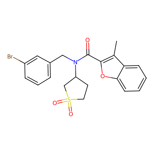 C21H20BrNO4S structure