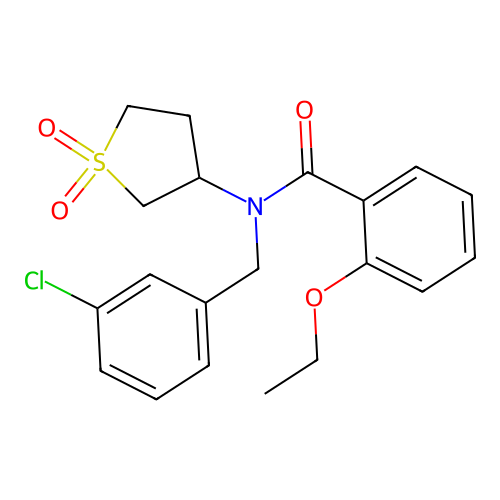N-(3-chlorobenzyl)-N-(1,1-dioxidotetrahydrothiophen-3-yl)-2-ethoxybenzamide structure