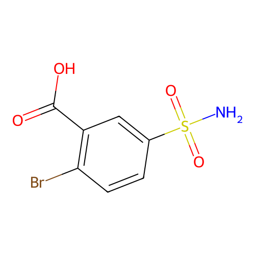 2-Bromo-5-sulfamoylbenzoic acid structure