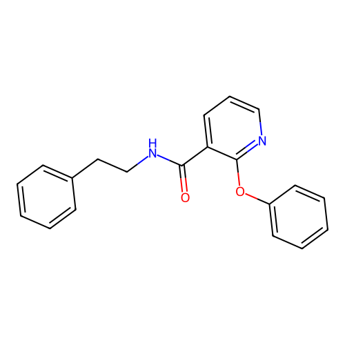 N-(2-Phenylethyl)(2-phenoxy(3-pyridyl))formamide structure
