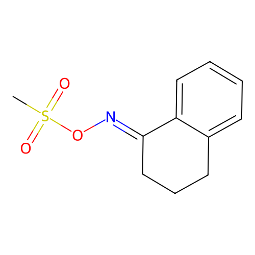 (1,2,3,4-Tetrahydronaphthalen-1-ylidene)amino methanesulfonate structure