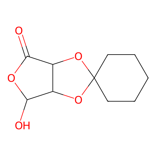 (+)-2,3-Cyclohexylidene-L-erythruronic acid structure