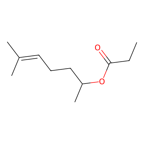 1,5-Dimethylhex-4-enyl propionate structure