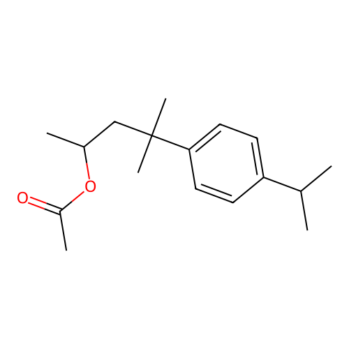 3-(p-Cumenyl)-1,3-dimethylbutyl acetate structure