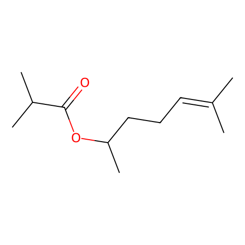 1,5-Dimethylhex-4-enyl isobutyrate structure