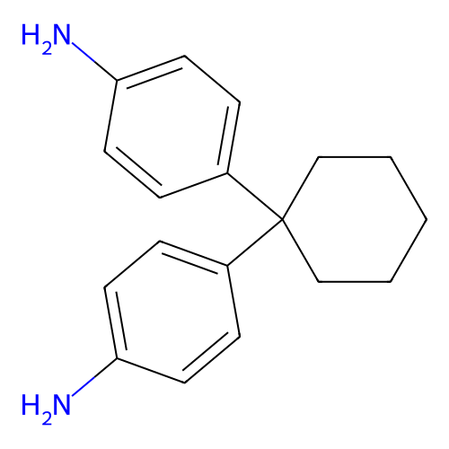 4,4'-Cyclohexylidenebis[benzenamine] structure
