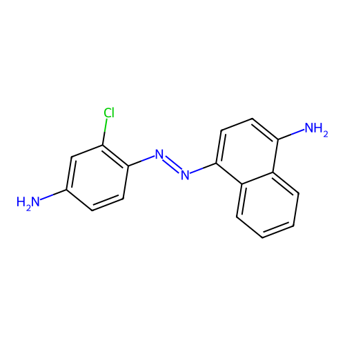 4-((4-Amino-2-chlorophenyl)azo)naphthalen-1-amine structure