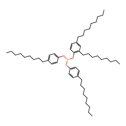 2,4-Dinonylphenyl bis(4-nonylphenyl) phosphite structure