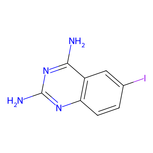 6-Iodoquinazoline-2,4-diamine structure