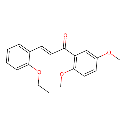 1-(2,5-Dimethoxyphenyl)-3-(2-ethoxyphenyl)prop-2-en-1-one structure