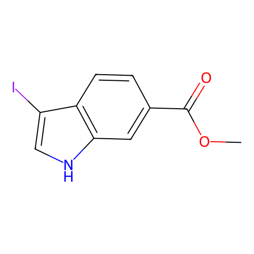 methyl 3-iodo-1H-indole-6-carboxylate structure